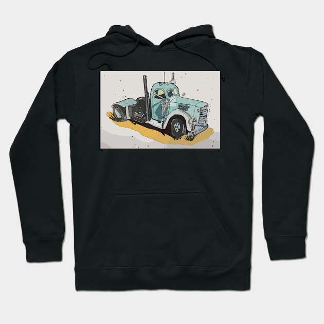 International Semi Tractor Truck Hoodie by WelshDesigns